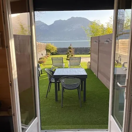 בית נופש Studio With Direct Access To Lake Annecy Sévrier
